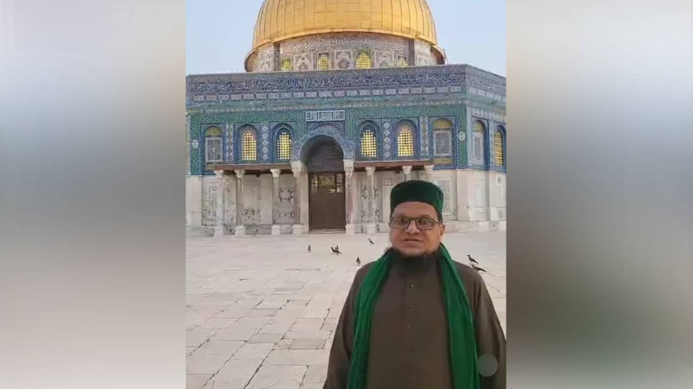 ফিলিস্তিনের ‘আল আকসা’ মসজিদ চত্বরে দাঁড়িয়ে নারায়ণগঞ্জের এক বক্তার ভিডিওবার্তা