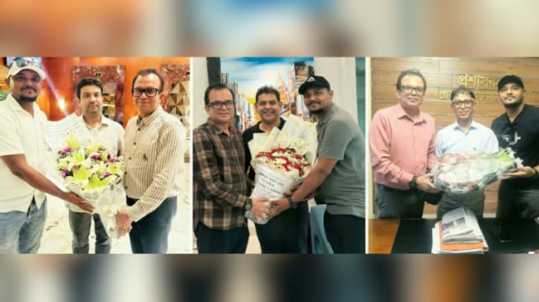 দুই এমপি ও জেলা পরিষদ প্রশাসকের সাথে রিয়াদের সাক্ষাৎ