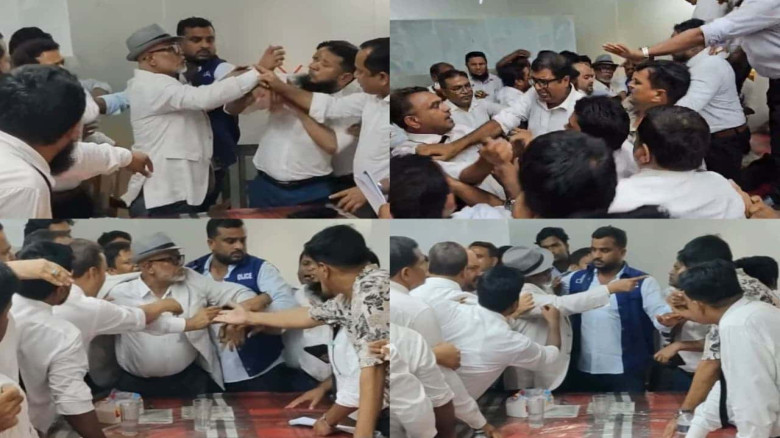 নারায়ণগঞ্জ বারে বিএনপিপন্থী আইনজীবীদের দুই পক্ষের হাতাহাতি