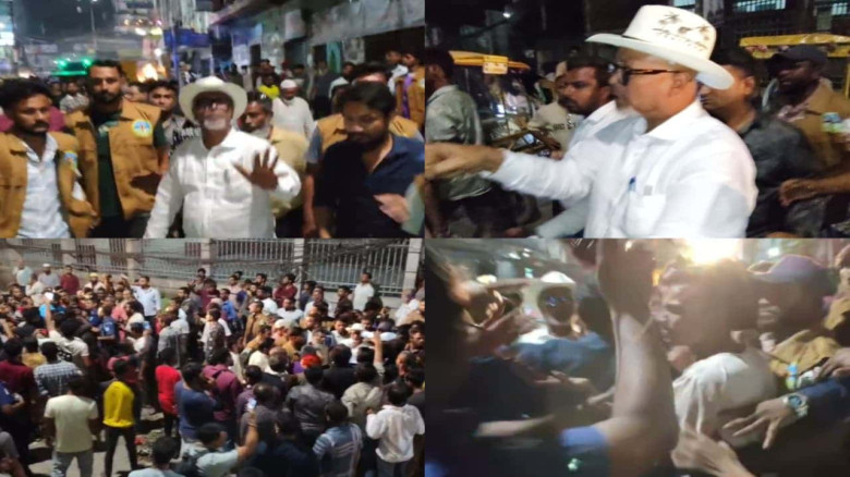 শহরে হকার উচ্ছেদে গিয়ে তোপের মুখে সাখাওয়াত